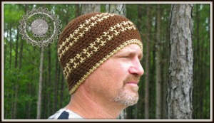 Free Houndstooth hat beanie pattern by ELK Studio